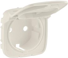 Лицевая панель Legrand Valena Allure для 1-м. розетки 220В с крышкой слоновая кость картинка